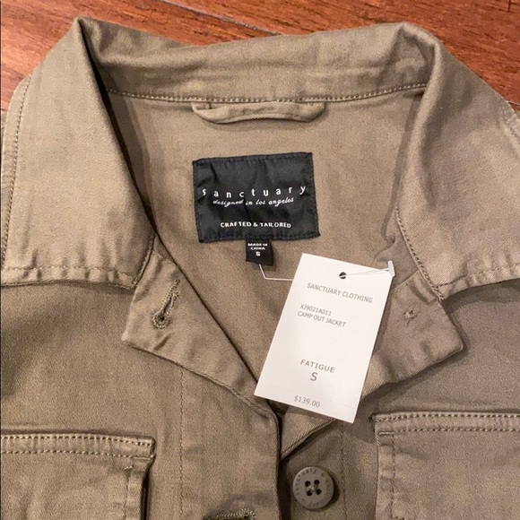 Sanctuary Anthro Camp Out Olive Green Jacket S - Picture 5 of 5
